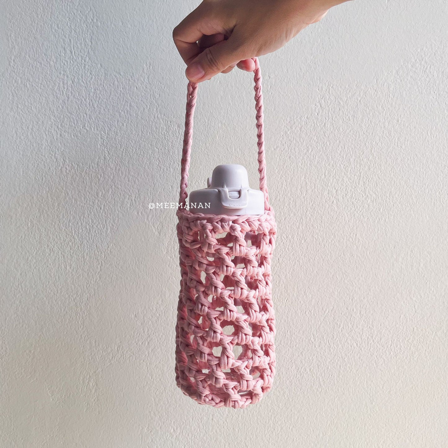 Beginner-Friendly Crochet Market Bag & Water Bottle Holder Pattern PDF
