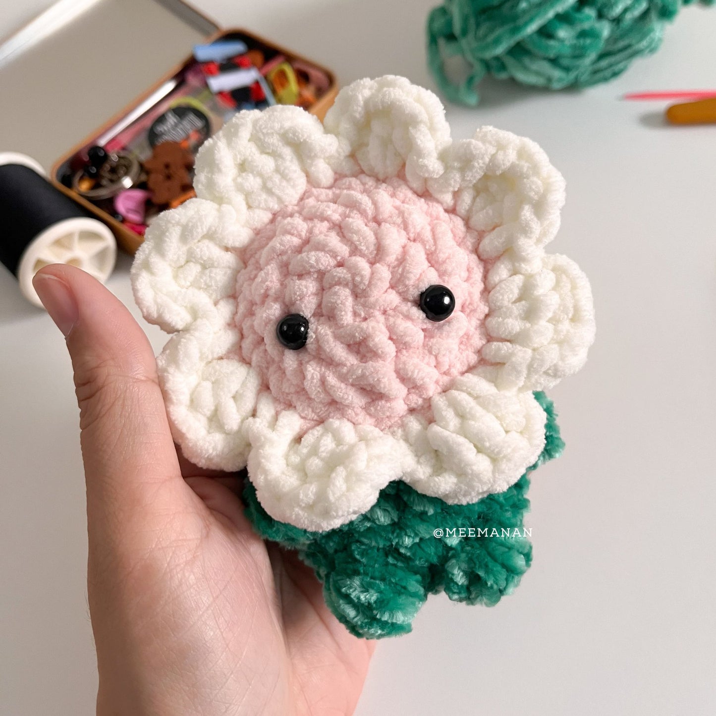 Mini Daisy & Sunflower Crochet Pattern PDF