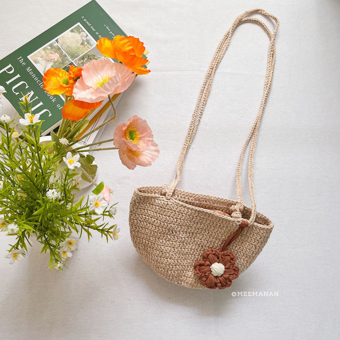 Easy Crochet Tote Bag & Mini Market Bag Pattern PDF