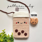 Boba Phone Pouch & Cookie Keychain Crochet Pattern PDF