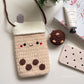 Boba Phone Pouch & Cookie Keychain Crochet Pattern PDF
