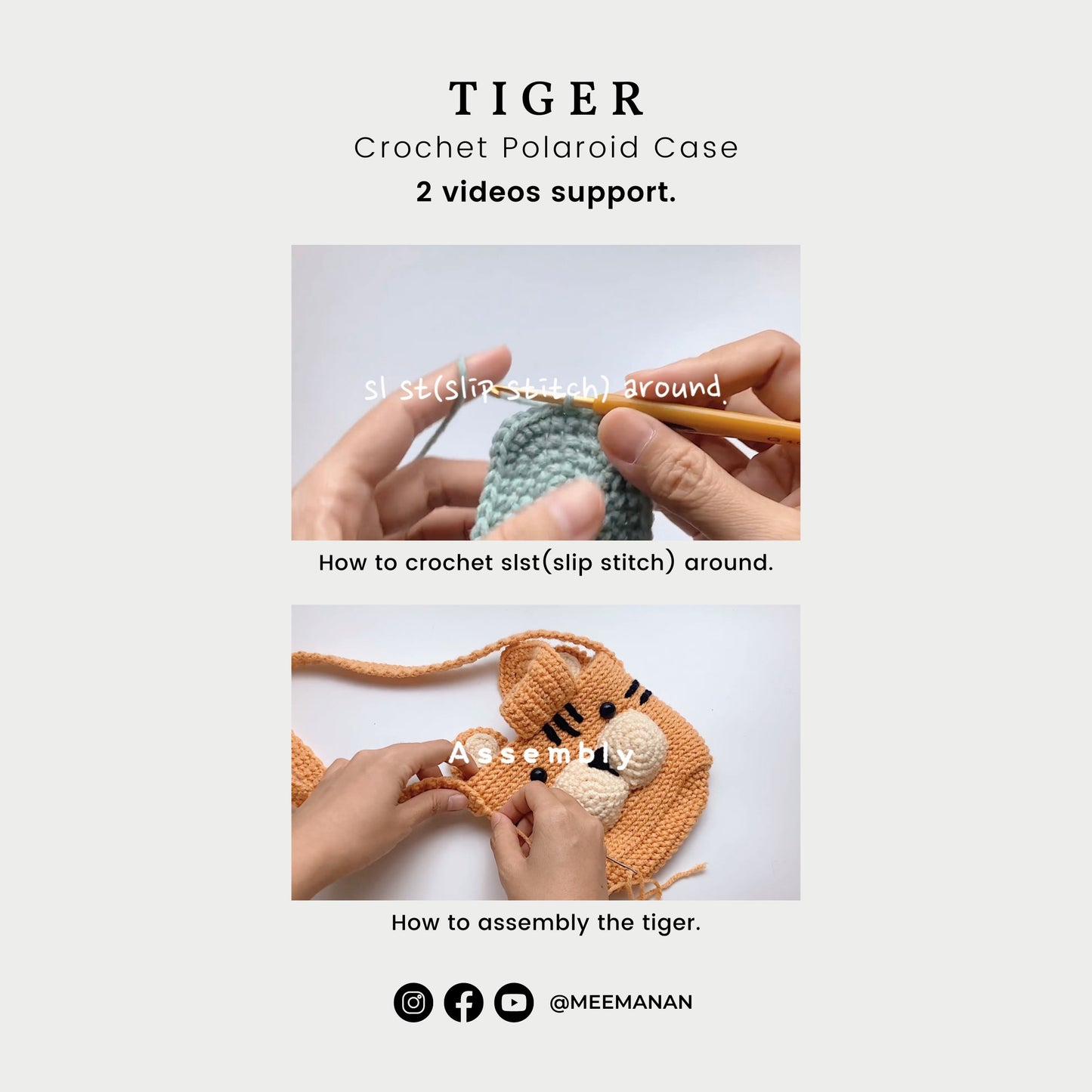 Pattern Fuji Instax Case | Tiger