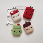 Pattern Airpods Crochet with Silicone Case | Cute Plants