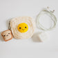 Pattern Fried Egg Coin Purse with Bread Keychain